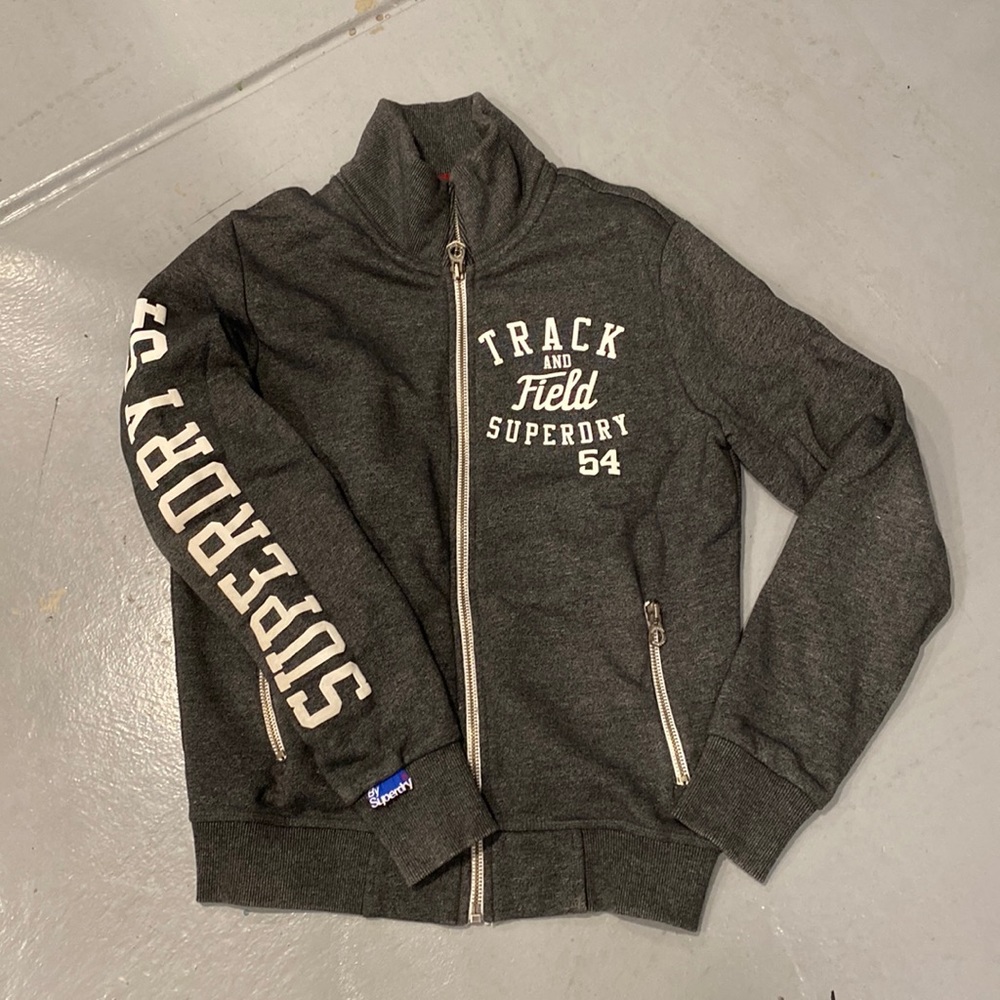 SUPERDRY Vintage men’s Zip Up Thick Sweatshirt Sz M